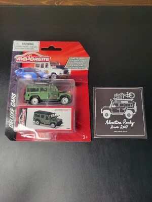 Majorette Deluxe Car LAND ROVER DEFENDER 110 Metal Body Rubber Tires W/ Sticker - Image 1 of 4