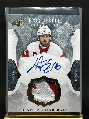 Henrik Zetterberg 2016 Cup requintado endosso relíquias patch autografado 25/03 #ER-HZ - Imagem 1 de 3