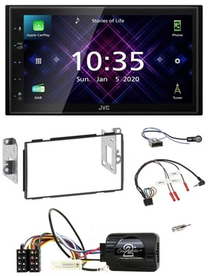 JVC DAB 2DIN Lenkrad Bluetooth USB Autoradio für Nissan Qashqai J10 07-13 - Bild 1 von 4