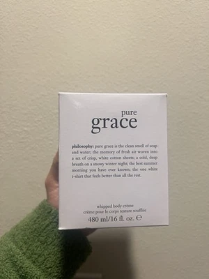 Philosophy Pure Grace Whipped Body Creme JUMBO 16 fl oz / 480 ml NEW In Box - Image 1 of 3