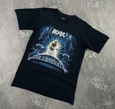 Camiseta Vintage BROCKUM ACDC Ballbreaker 1995 World Tour Band Rock Tamanho G EUA - Imagem 1 de 4