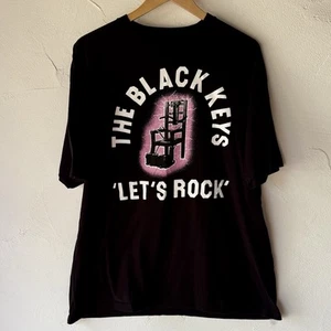 The Black Keys “Let’s Rock” Promo Tour T-shirt Size 2XL SS Black 100% Cotton - Picture 1 of 4