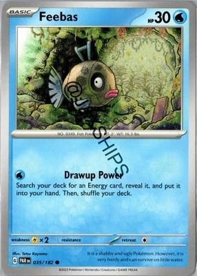 🐟 Feebas 035/182 - SV04 Paradox Rift Pokémon Card 💧✨ - Image 1 of 2
