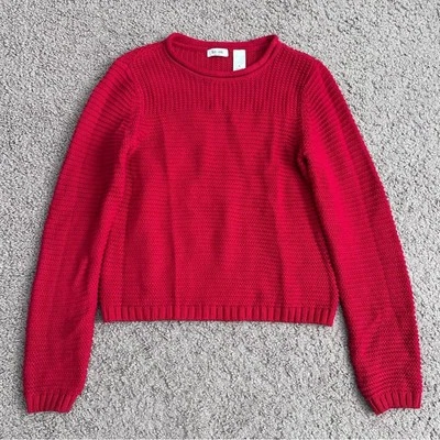 Liz & Co. Petite Red Knit Sweater Womens PL - Image 1 of 4
