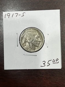 1917-S BUFFALO NICKEL - Picture 1 of 2