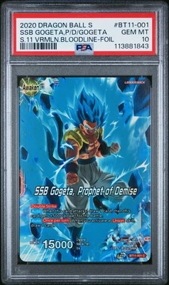 SSB Gogeta Prophet of Demise FOIL 1st Ed Dragon Ball Super Card PSA 10 - Image 1 of 2