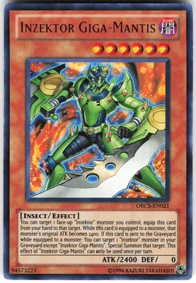 Inzektor Giga-Mantis ORCS-EN021 Yugioh TCG Ultra Rare LP - Image 1 of 2