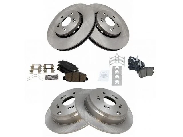 Kit de pastillas de freno delanteras y traseras y rotor para Acura RDX 2013-2018 2014 2015 VH564TD. Foto 1 de 1