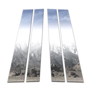 4pc Stainless Steel Pillar Post Covers for 2017-2022 Honda Ridgeline - Picture 1 of 4