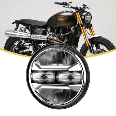 Faro LED con ojo angular con DRL para TRIUMPH Scrambler 2007-2014 2015 5,75" Foto 1 de 4