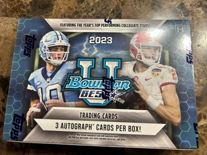 2023 BOWMAN UNIVERSITY BEST FOOTBALL BREAKERS DELIGHT BOX SEALED - Picture 1 of 2