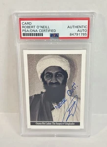 2001 “The Investigation”  Robert O’Neil Autographed Topps 220/911 PSA - Picture 1 of 2
