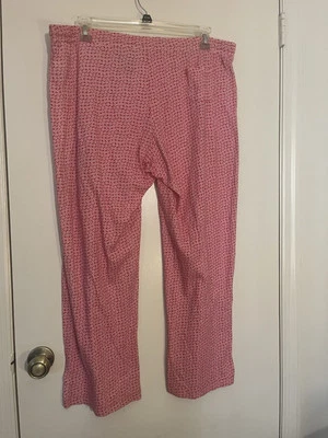 Damas FADED GLORY Rojo Floral 100 Algodón Orgánico Ropa de Dormir XL Foto 1 de 4