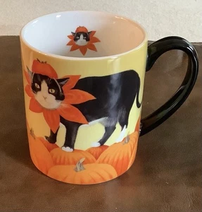 Tazza gatto Lang 2012 " Pumpkin Scooter" di Lowell Herrero 14 oz (132ia) - Foto 1 di 5