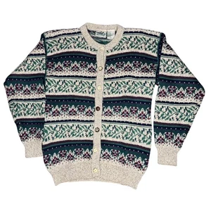 Vintage Northern Reflections Fair Isle Strick Cardigan Pullover Damen Gr. S - Bild 1 von 4
