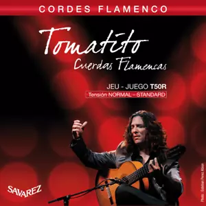 FLAMENCO SAVAREZ T50R RED NORMAL PULL GUITAR STRING SET - Picture 1 of 1