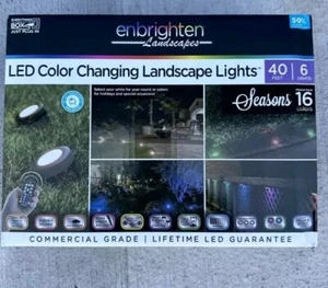 ENBRIGHTEN Seasons Landscape Lights, 40 ft. , 6 LED COLOR  - Picture 1 of 6