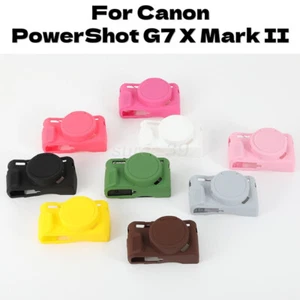 Soft Silicone Protective Case Compatible Canon PowerShot G7 X Mark II Camera - Picture 1 of 26