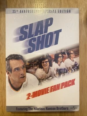 Slap Shot 2-Pack 2-Disc Set Paul Newman Stephen Baldwin DVD 2002 Hanson Brothers - Image 1 of 2