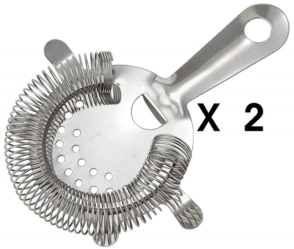 WINCO Bar Strainers 4-Prong Cocktail, Bar ware, Stainless Steel (SET OF 2) - Image 1 of 1