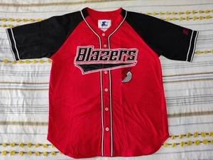 Vintage Starter Portland Trailblazers Trikot Herren XL Schriftzug Knopfleiste - Bild 1 von 11