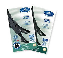 DESA PHARMA SRL Sauber Linea Uomo Calza Anatomica Cotone 140Den Colore Nero Taglia G (43-45)