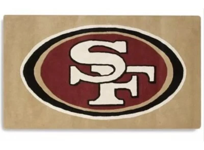FanMats NFL San Francisco 49ers Football 100% Wool Pile Rug 5' x 3' 2013 Design - Image 1 of 4