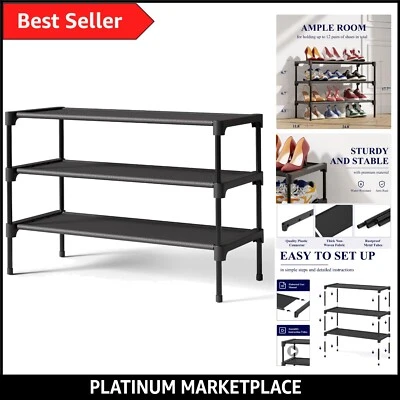 Shoe Rack - Premium Non-Woven Shoe Rack Shelf, Shoe Organizer for Closet, Ent... - Image 1 of 4
