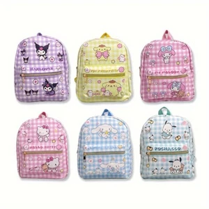 Sanrio Cute Mini Backpack, Cartoon Anime PU Leather Schoolbag, Cute Hello Kitty - Picture 1 of 13