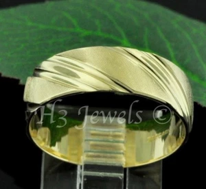 14k solid yellow gold Artcarved wedding band ring size 7.5 Pre owned 5.30 grams - Picture 1 of 8