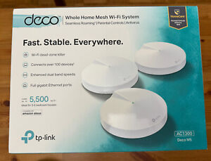 TP-Link Deco M5 AC1300 Whole Home Mesh Wi-Fi System 2.4GHz/5GHz 5500Sq ft 3 Pack