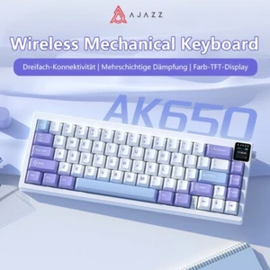 AJAZZ AK650 kabellose mechanische Gaming-Tastatur mit kleinem Farbbildschirm - Bild 1 von 39