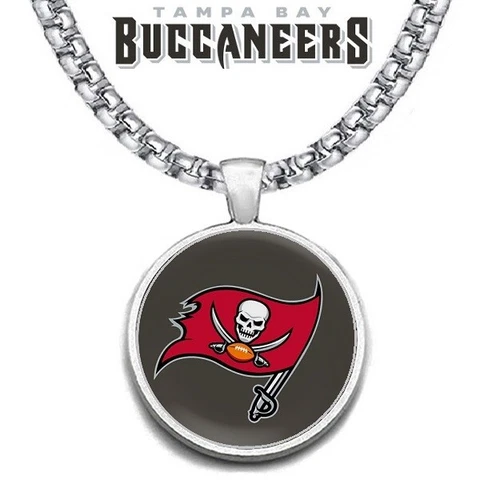 LARGE Tampa Bay Buccaneers NECKLACE STAINLESS STEEL CHAIN FOOTBALL FREE SHIP D30 Cover