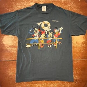Vintage Walt Disney Goofy/Minnie/Mickey/Donald Tourism Cruise XL T-Shirt FLORIDA - Picture 1 of 6