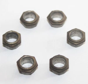 Vintage 1949 Gibson Kluson Hexagon ferrules Hex Bushing Set 1940's 1950's - Picture 1 of 7
