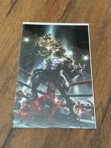 Venom #28 Kael Ngu Spiderman Wrestling Virgin Variant 2020 Marvel Comics NM - Picture 1 of 1