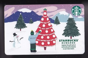 Starbucks collectible gift card no value mint #253 Red Christmas Tree - Picture 1 of 1