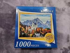 Nuovo! Puzzle Castello di Neuschwanstein Germania 1000 pezzi sigillato viaggio nel mondo - Foto 1 di 7