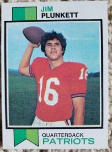 1973 TOPPS FOOTBALL #355 JIM PLUNKETT - Picture 1 of 2