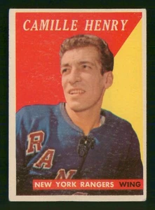 Camille Henry 1958-59 Topps 58-59 #54 en muy buen estado+ 94546 - Imagen 1 de 2
