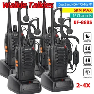 Baofeng Walkie Talkie BF-888S Radiotelefony Zestaw radiotelefonów ręcznych 5KM 16 kanałów - Zdjęcie 1 z 17