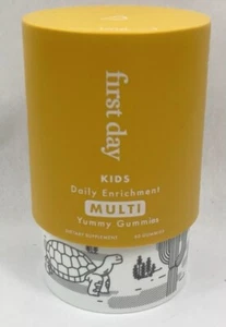 First Day Kids Daily Enrichment Multi Vitamins 60 Yummy Gummies Sealed Exp 02/26 - Picture 1 of 3