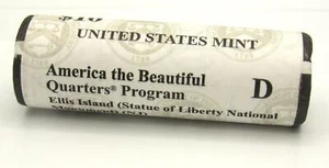 Estados Unidos 2017 como nuevo AMERICA THE BEAUTIFUL QUARTER ROLLS Ellis Island Denver como nuevo - Imagen 1 de 3