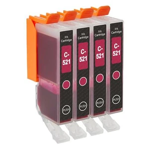 4 Magenta Ink Cartridges for Canon PIXMA iP4700 MP560 MP640 MX860 - Picture 1 of 5