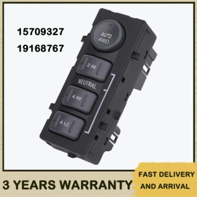 Interruptor selector de tracción en las 4 ruedas para Chevrolet Silverado Suburban 1500/2500 4+8 pines Foto 1 de 4