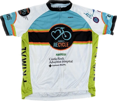 Primal Full Zip Short Sleeve Colorado Cycling Jersey Project Recycle XXL NWOT - Image 1 of 4