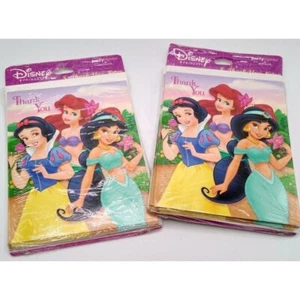 Disney Princess Hallmark Thank You Notes Snow White Ariel Jasmin Blank 13 Cards - Picture 1 of 3