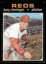 1971 Topps Tony Cloninger #218 Cincinnati Reds VG-EX