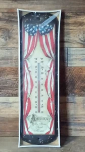 Thermometer Nostalgic Patio Deck Wall Decor - America - Metal - Picture 1 of 4