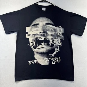 Integrity Black Flames T-Shirt Mens Medium Black Hardcore Metal RARE VTG - Picture 1 of 6